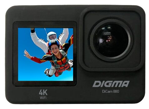 Видеокамера экшн Digma DiCam 880 Black