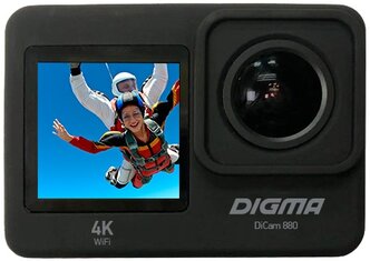 Видеокамера экшн Digma DiCam 880 Black