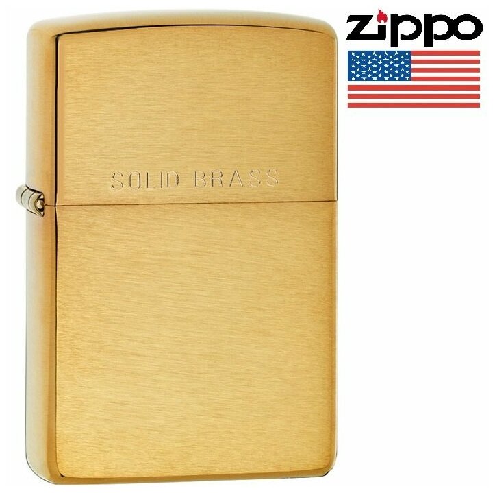 Zippo Зажигалка Zippo 204 Brushed Brass