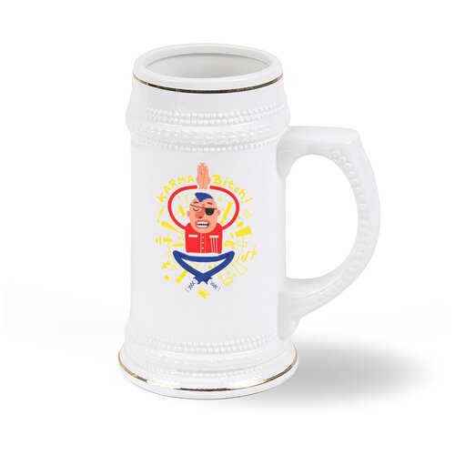 фото Пивная кружка coolpodarok иллюстрация. karma bitch