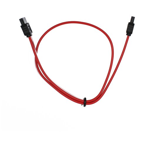 кабель питания для принтера 45cm Кабель VCOM SATA 7pin - SATA 7pin (VHC7660), 0.5 м, 1 шт., черно-красный