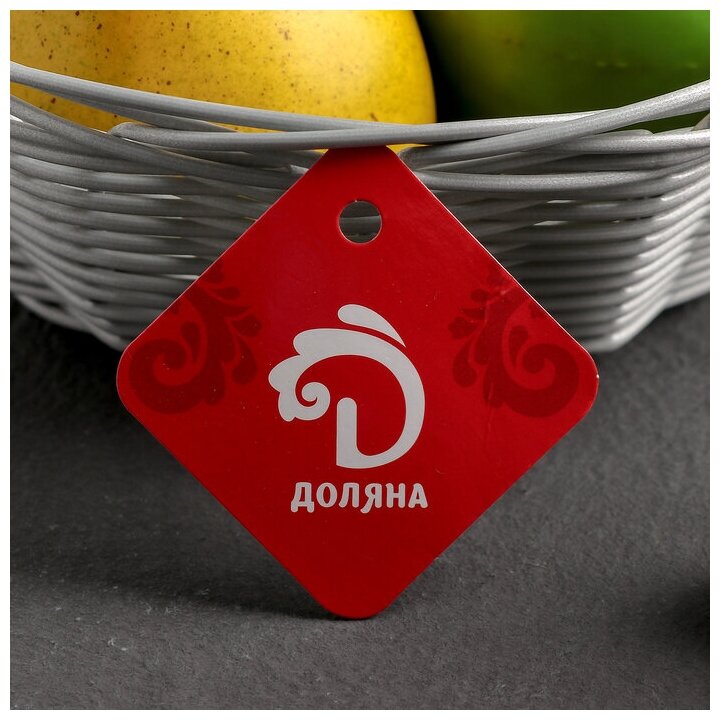 Корзинка для фруктов и хлеба Доляна «Плуг», 20×20×6 см - фотография № 12