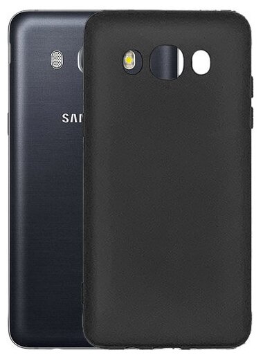 Матовый чехол MatteCover для Samsung Galaxy J5 (2016) J510 силиконовый черный