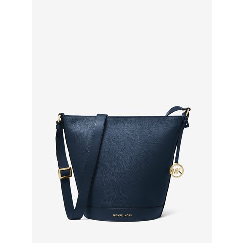 Сумка мессенджер MICHAEL KORS Townsend Medium Pebbled Leather Messenger Bag, фактура зернистая, синий