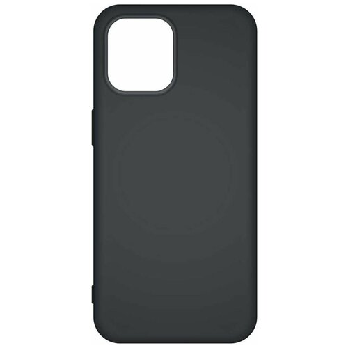 Чехол (клип-кейс) BORASCO Silicone Case, для Apple iPhone 12 mini, черный (матовый) [39168] чехол apple iphone 12 mini silicone case magsafe cantaloupe