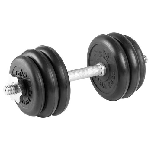 Гантель разборная 15 кг TITAN Barbell - d26, Комплектация №2 с железной ручкой