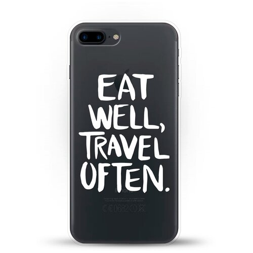 фото Силиконовый чехол eat well на apple iphone 7 plus andy & paul