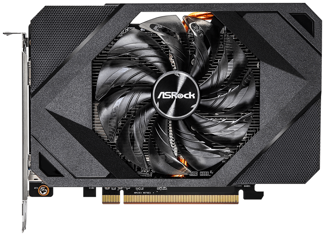 Видеокарта PCI-E ASRock 4GB GDDR6 64bit 6nm 2310/18000MHz HDMI/DP - фото №1