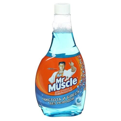Средство для мытья стекол и других поверхностей Mr.Muscle После дождя, запасная бутылка, 500 мл Mr