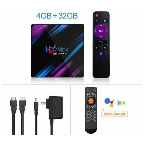 Приставка Смарт-ТВ Android 4GB 32GB Voice Remote 586500₽