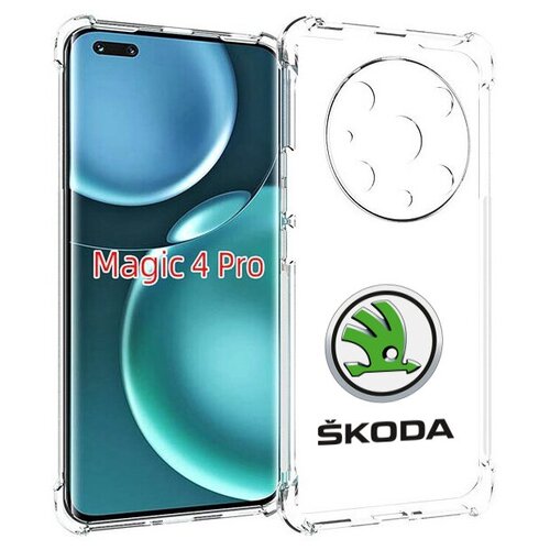 Чехол MyPads skoda-шкода-4 мужской для Honor Magic4 Pro / Magic4 Ultimate задняя-панель-накладка-бампер чехол mypads рено 4 мужской для honor magic4 pro magic4 ultimate задняя панель накладка бампер