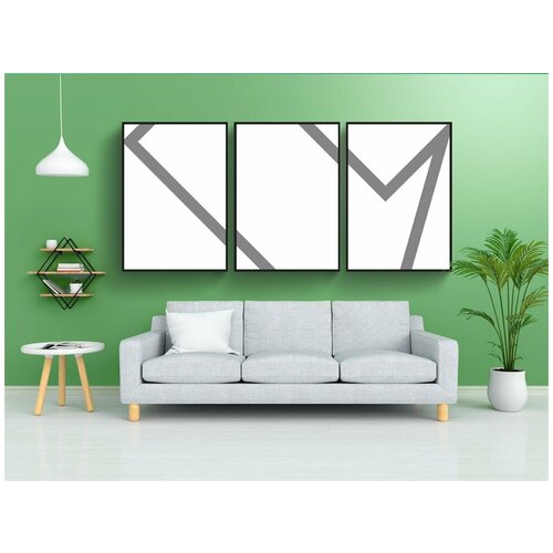 фото Набор модулных постеров для интерьера "стрела, направления, верно" 60x90 см. в тубусе, без рамки lotsprints