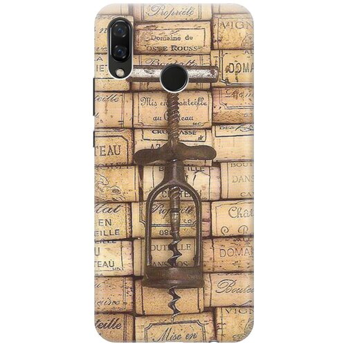 фото Re:pa накладка transparent для huawei nova 3 с принтом "штопор и вино"