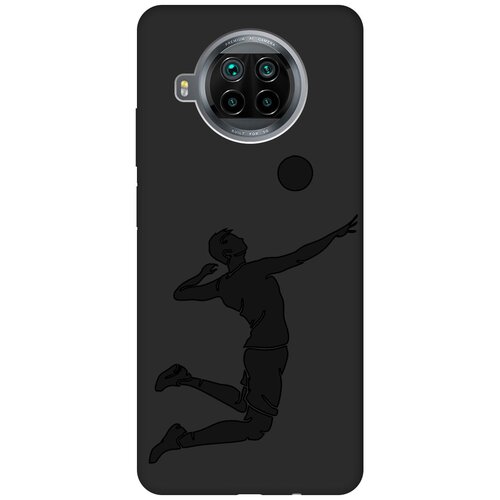 Матовый чехол Volleyball для Xiaomi Mi 10T Lite / Сяоми Ми 10Т Лайт с эффектом блика черный матовый soft touch силиконовый чехол на xiaomi mi 10t lite сяоми ми 10т лайт с 3d принтом patriot черный