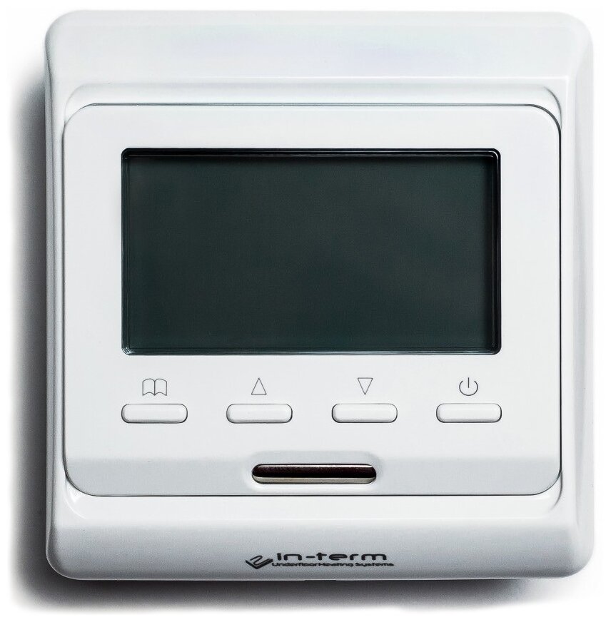 Терморегулятор е51 программируемый с жк дисплеем (белый)