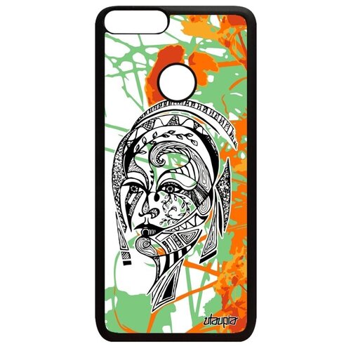 фото Чехол на мобильный // huawei p smart 2018 // "портрет женщины" девушка трибал, utaupia, цветной