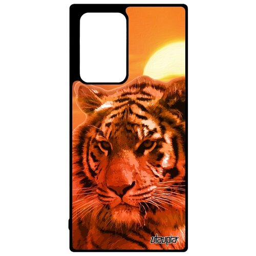 фото Необычный чехол на смартфон // samsung galaxy note 20 ultra // "царь тигр" сибирь тасманский, utaupia, оранжевый