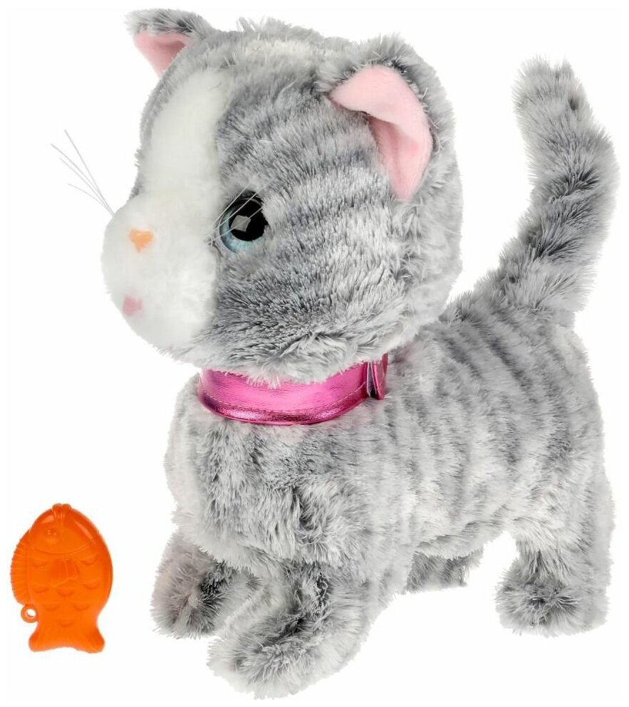 Интерактивная кошка игрушка 22 см МОЙ питомец JX-14163A
