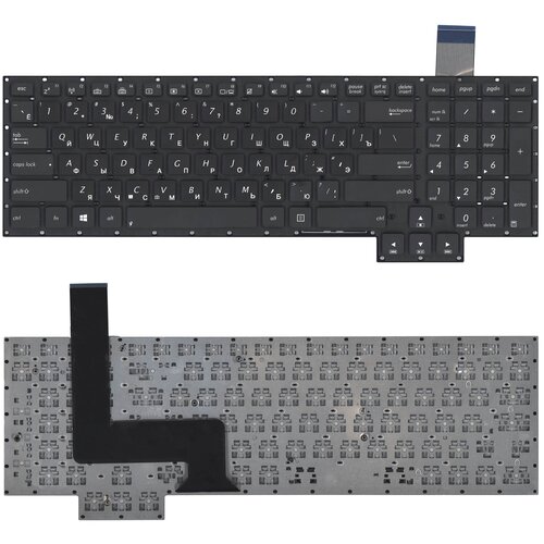 Клавиатура для ноутбука Asus G750 G750JX G750JW черная без рамки 2640₽