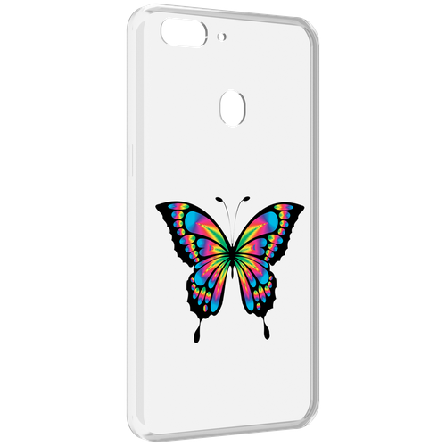 Чехол MyPads мини-бабочка для Oppo Realme 2 задняя-панель-накладка-бампер