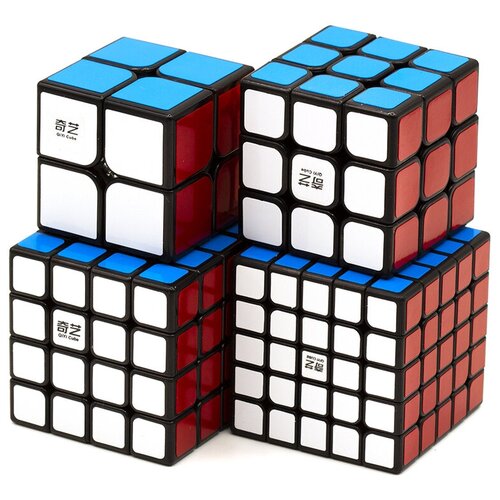 Головоломки QiYi MoFangGe Набор MoFangGe Qi 2x2-5x5 Черный