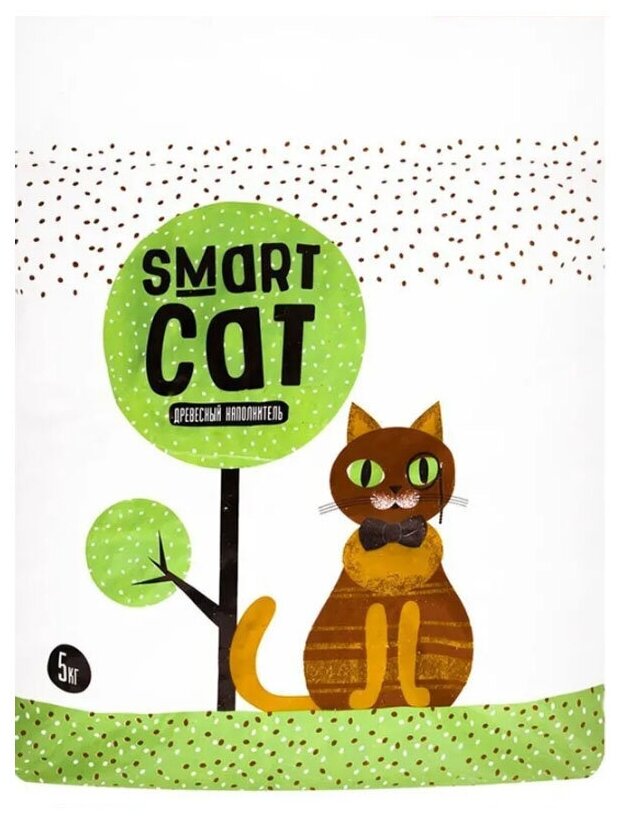 Smart Cat Древесный наполнитель, 5 кг - фотография № 13