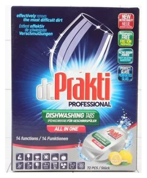 Таблетки Dr.Prakti Professional для ПММ 1,4 кг (60+12 шт х 20г) картон