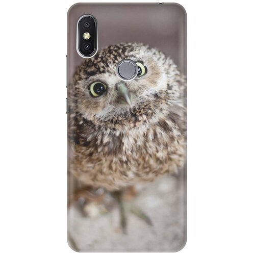 фото Gosso ультратонкий силиконовый чехол-накладка для xiaomi redmi s2 с принтом "удивленная сова"