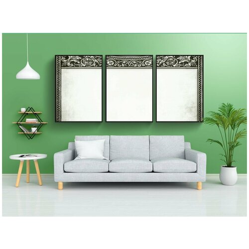 фото Набор модулных постеров для интерьера "рамка, винтаж, шебби шик" 60x90 см. в тубусе, без рамки lotsprints