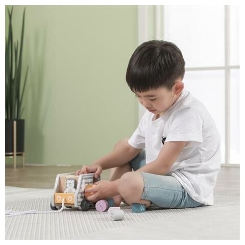 Каталка Viga Toys PolarB Машинка-сортер (44041) - фото №4