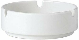 Пепельница "Симплисити", фарфор, диаметр 100, высота 35мм, белый