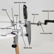 Точилка для ножей RUIXIN RX-009 в кейсе/ станок для заточки ножей /точильный станок