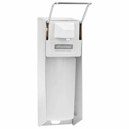 Диспенсер для жидкого мыла OfficeClean Professional, локтевой, белый, наливной, 0,5 л (313466)