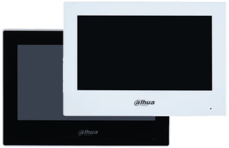 Видеодомофон Dahua DHI-VTH2621GW-P IP 7 дюймовый, белый 1024x600 разрешение, ёмкостной сенсорный экран