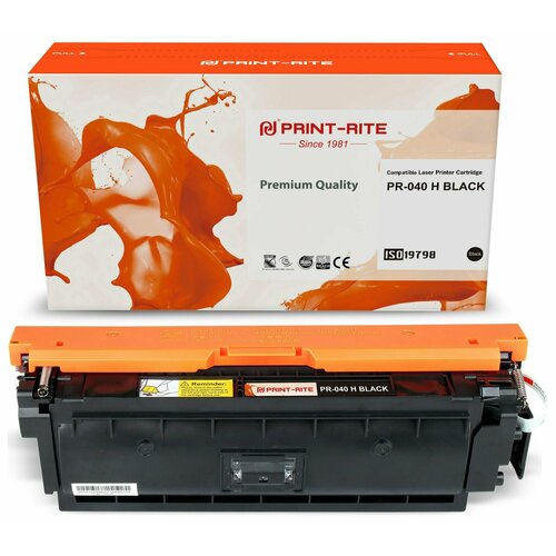 Print-Rite PR-040 H BLACK картридж лазерный (Canon 040HBK - 0460C001) черный 12500 стр solution print sp k 3100 12500 стр черный