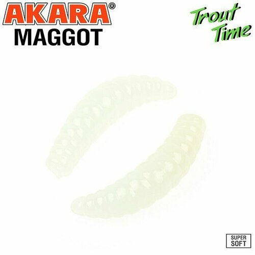 Силиконовая приманка Akara Trout Time MAGGOT 1,6 Tu-Frutti 12 (10 шт)
