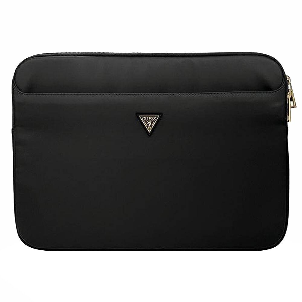 Чехол Guess Nylon computer sleeve with Triangle metal logo для ноутбуков 13", цвет Черный (GUCS13NTMLBK)