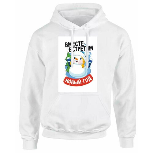 фото Худи goodbrelok, размер 48, белый