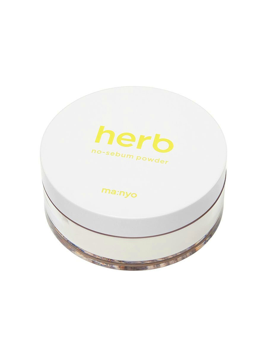 Manyo Factory Herb Green No-Sebum Powder - матирующая пудра против воспалений и жирного блеска