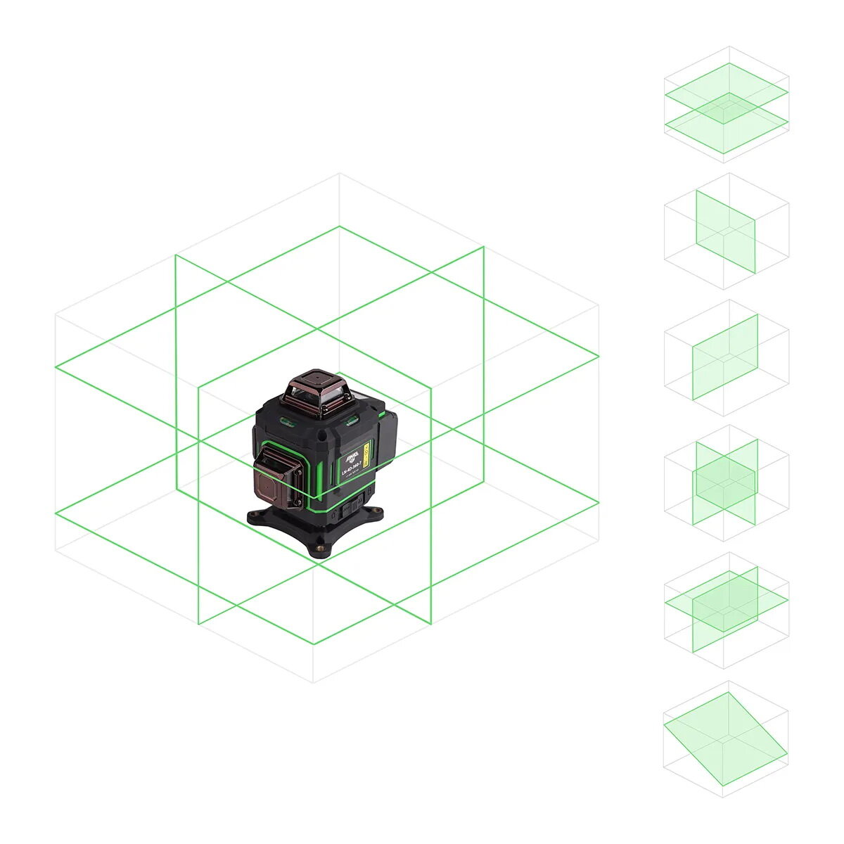 Лазерный уровень AMO LN 4D-360-7 с зеленым лучом - фотография № 9