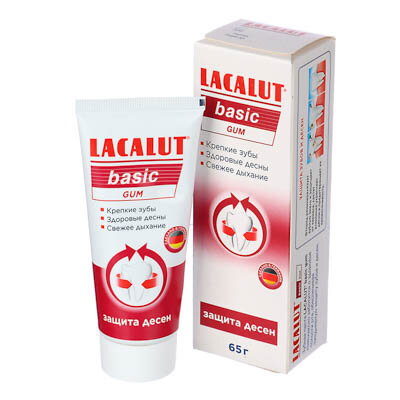 Lacalut Зубная паста Basic Gum для защиты десен, 65 г (Lacalut, ) - фото №11