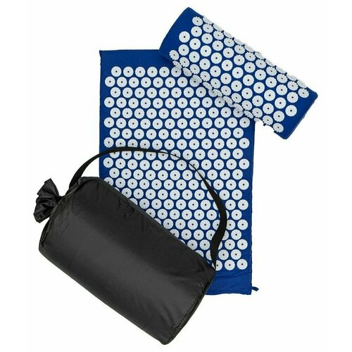 Массажный акупунктурный коврик и валик SSM / комплект 3в1 / Классика