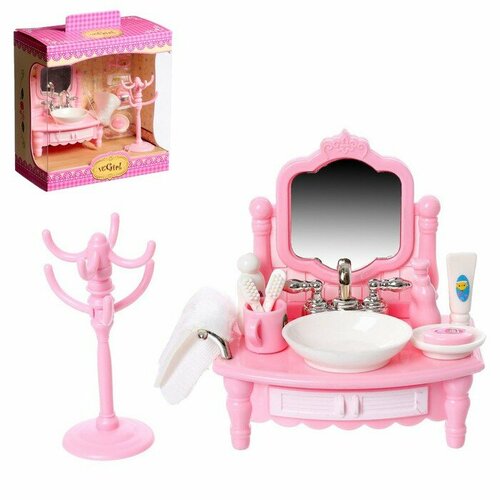 Набор мебели для кукол «Уют-4: ванная комната» набор мебели для кукол комната отдыха с интерьером