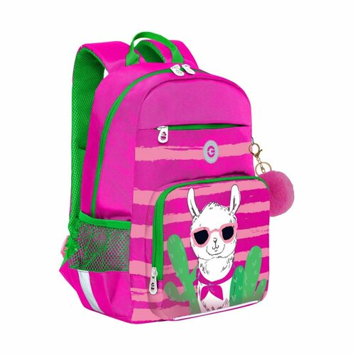 Школьный рюкзак GRIZZLY RG-364-3 розовый 25х40х13