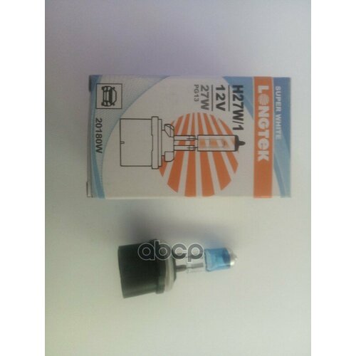 Автолампа Longtek 20180W H27w/1(880) 12V 27W Pg13 Super White (К1/10) LONGTEK арт. 20180W