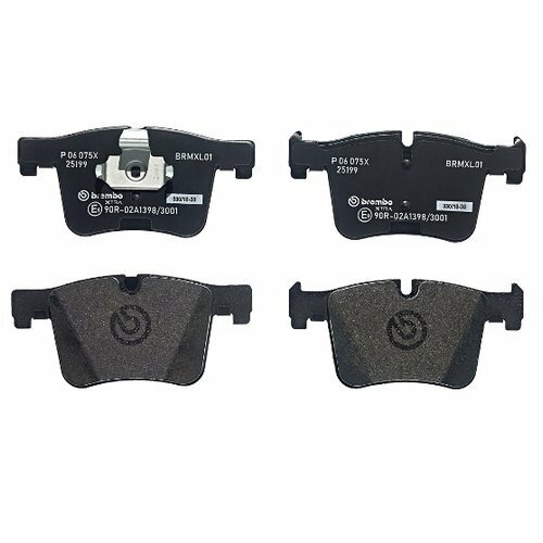 Комплект передних тормозных колодок Brembo P06075X для BMW 1 серия F20, F21, 2 серия F22, F87, F23, 3 серия F30, F80, F31, F34, 4 серия F32, F82 — фото 2