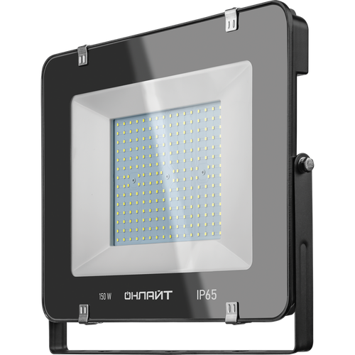 Прожектор светодиодный ОНЛАЙТ OFL-150-6.5K-BL-IP65-LED, 150 Вт, свет: холодный белый