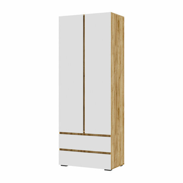 Шкаф Woodville Элла ШК 01 548001 белый/дуб крафт золото - купить за 12020 руб. в