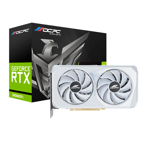 Видеокарта NVIDIA GeForce RTX 3060 Ti 8G ZE WHITE , Retail , LHR видеокарта gigabyte geforce rtx 3060 ti aorus 2 0 8g