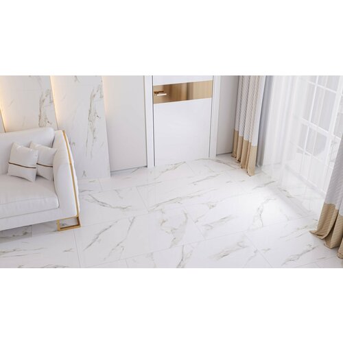 Керамогранит Neodom Marmol Carrara Polished 60x120 N12028 мрамор гладкая, глянцевая морозостойкая керамогранит neodom carrara pearl polished 60x120